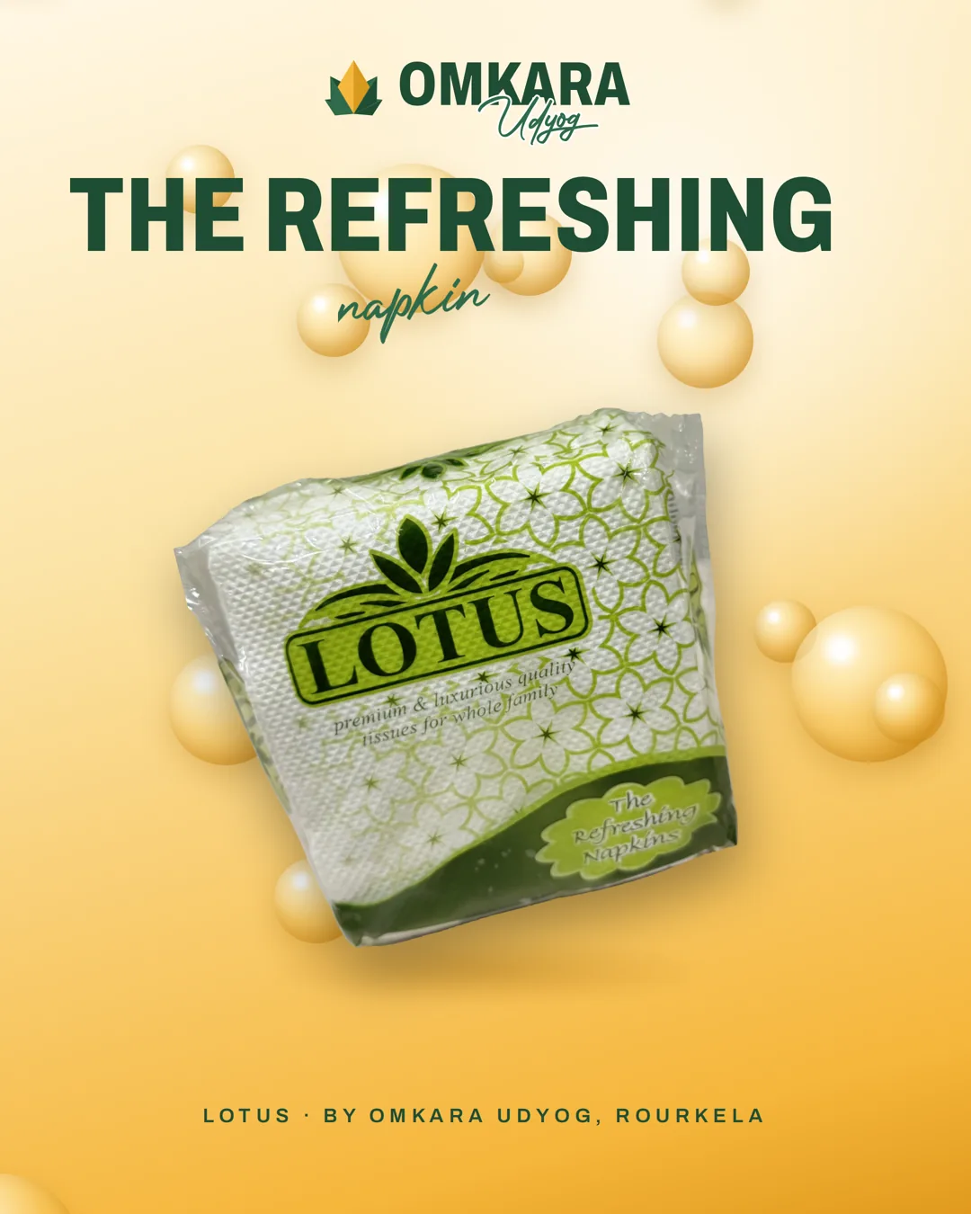 Lotus campaign poster in mango glow