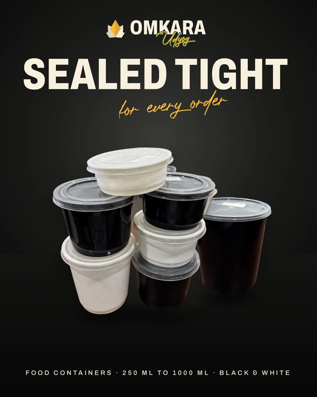 Food containers campaign poster